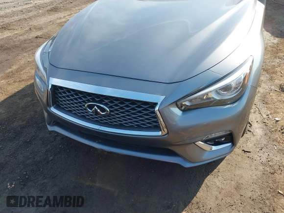 2019 Infiniti Q50 3.0t LUXE with VIN JN1EV7AP7KM513059, listed as a IAAI auction lot 41737122 with 77,337 mi miles. Bid and sale history available at carsss.com. Image 6.