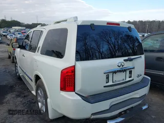 2007 Infiniti QX56 with VIN 5N3AA08C07N802516, listed as a IAAI auction lot 41487865 with 151,437 mi miles. Bid and sale history available at carsss.com. Image 3.