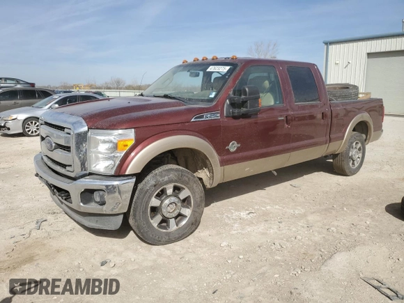2013 Ford F-250 XL with VIN 1FT7W2BT3DEA28724, listed as a Copart auction lot 47623275 with 128,769 mi miles and Salvage title. Bid and sale history available at DreamBid. Image 1.