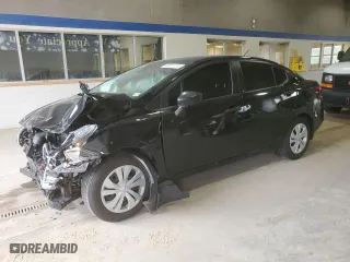 2021 Nissan Versa S with VIN 3N1CN8DV3ML897281, listed as a Copart auction lot 49673715 with 58,383 mi miles and Salvage Title. Bid and sale history available at carsss.com. Image 1.