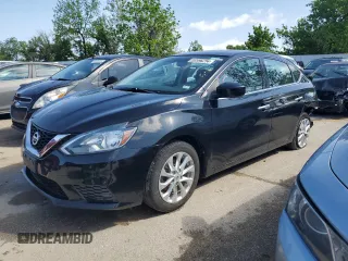 2017 Nissan Sentra SV with VIN 3N1AB7APXHY291985, listed as a Copart auction lot 53596254 with 100,370 mi miles and Salvage Title. Bid and sale history available at carsss.com. Image 1.