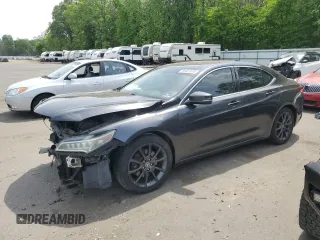 2015 Acura TLX V6 with VIN 19UUB2F38FA017772, listed as a Copart auction lot 56461695 with Not provided miles and Salvage title. Bid and sale history available at DreamBid. Image 2.
