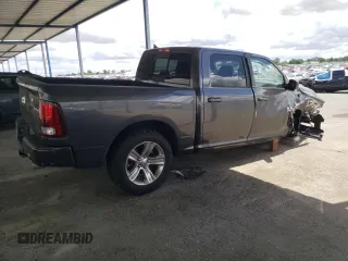 2017 Ram 1500 Sport with VIN 1C6RR6MT1HS637457, listed as a Copart auction lot 56231025 with 62,868 mi miles and Salvage title. Bid and sale history available at DreamBid. Image 3.