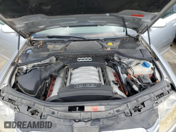 2006 Audi A8 4.2L z VIN WAUML44E26N004694, wystawiony jako Copart lot #57714175 z przebiegiem Nie podano mil oraz Tytuł czysty. Historia ofert i sprzedaży dostępna na DreamBid. Obrazek 11.
