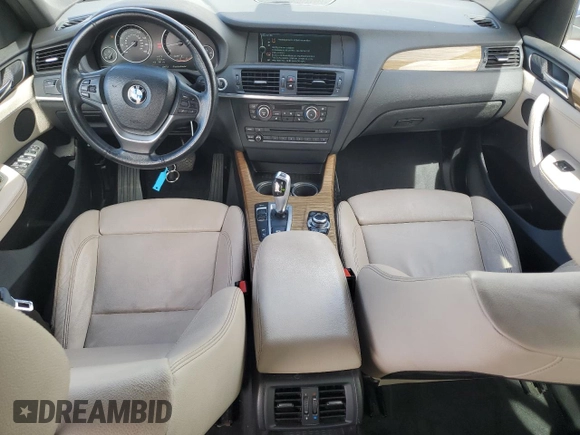 2013 BMW X3 xDrive28i with VIN 5UXWX9C51D0A16801, listed as a Copart auction lot 49008455 with 104,542 mi miles and Salvage Title. Bid and sale history available at carsss.com. Image 8.