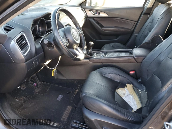 2017 Mazda 3 Grand Touring with VIN JM1BN1M35H1140751, listed as a Copart auction lot 80902854 with 61,384 mi miles and Salvage Title. Bid and sale history available at DreamBid. Image 7.