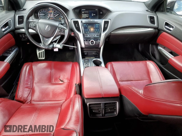 2019 Acura TLX w/A-Spec Pkg with VIN 19UUB2F66KA001204, listed as a Copart auction lot 47889975 with 110,965 mi miles and Salvage Title. Bid and sale history available at carsss.com. Image 8.