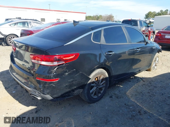 2019 Kia Optima LX with VIN 5XXGT4L37KG377221, listed as a IAAI auction lot 41488618 with 51,336 mi miles. Bid and sale history available at carsss.com. Image 4.
