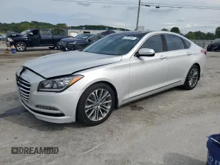 2016 Hyundai Genesis 3.8L with VIN KMHGN4JE5GU132610, listed as a Copart auction lot 67592854 with 80,424 mi miles and Salvage Title. Bid and sale history available at carsss.com. Image 1.