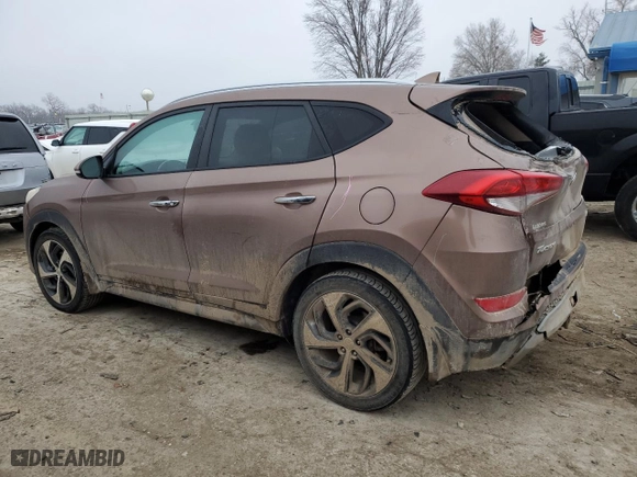 2017 Hyundai Tucson Value with VIN KM8J33A25HU321870, listed as a Copart auction lot 43997035 with 154,450 mi miles and Salvage Title. Bid and sale history available at carsss.com. Image 2.