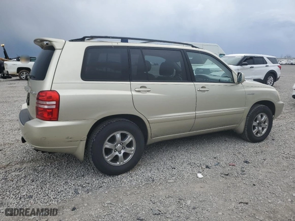 2003 Toyota Highlander with VIN JTEGF21A030097104, listed as a Copart auction lot 51475975 with 322,242 mi miles and Salvage Title. Bid and sale history available at carsss.com. Image 3.