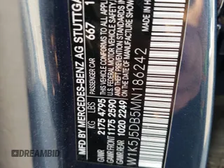 2021 Mercedes-Benz CLA 45 AMG with VIN W1K5J5DB5MN186242, listed as a Copart auction lot 79274274 with 26,166 mi miles and Salvage Title. Bid and sale history available at DreamBid. Image 13.