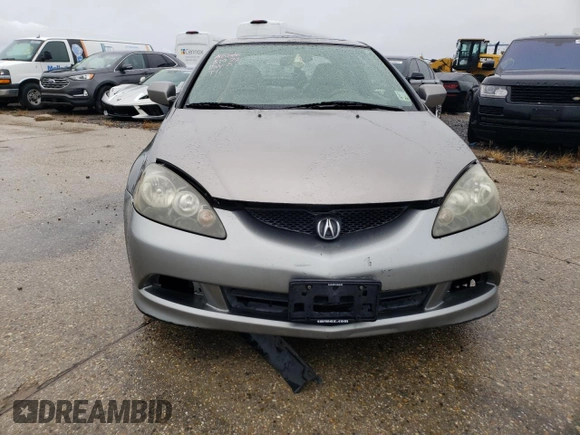 2005 Acura RSX with VIN JH4DC54855S010233, listed as a Copart auction lot 69376364 with 133,413 mi miles and Salvage Title. Bid and sale history available at carsss.com. Image 5.