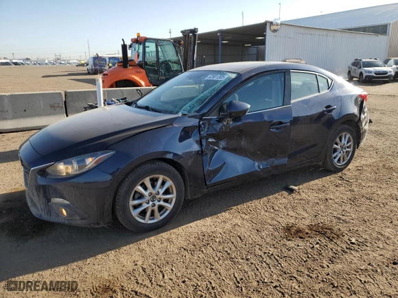2016 Mazda Mazda3 i Touring with VIN JM1BM1W76G1327868, listed as a Copart auction lot 52801305 with 72,670 mi miles and Salvage Title. Bid and sale history available at carsss.com. Image 1.