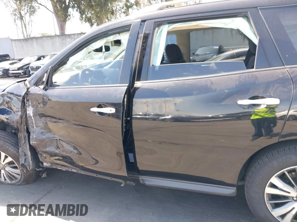 2017 Nissan Pathfinder S with VIN 5N1DR2MN1HC676522, listed as a IAAI auction lot 41949360 with 95,347 mi miles and . Bid and sale history available at DreamBid. Image 15.