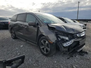 2019 Honda Odyssey Touring with VIN 5FNRL6H89KB103286, listed as a Copart auction lot 48141915 with 80,536 mi miles and Salvage Title. Bid and sale history available at carsss.com. Image 4.