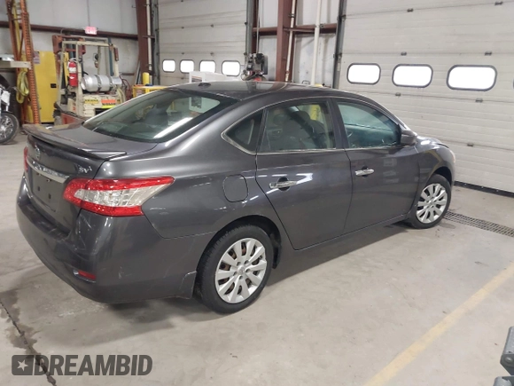 2015 Nissan Sentra S with VIN 3N1AB7AP3FY347486, listed as a IAAI auction lot 41447802 with Not Provided miles. Bid and sale history available at carsss.com. Image 4.