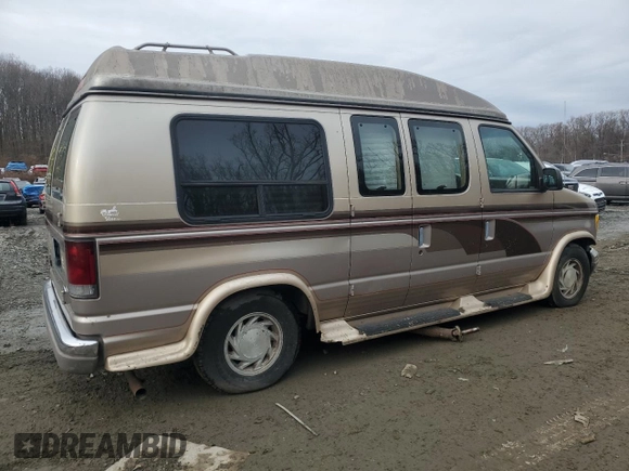 1995 Ford Econoline Cargo with VIN 1FDEE14N8SHA52902, listed as a Copart auction lot 44407505 with 81,474 mi miles and Salvage Title. Bid and sale history available at carsss.com. Image 3.