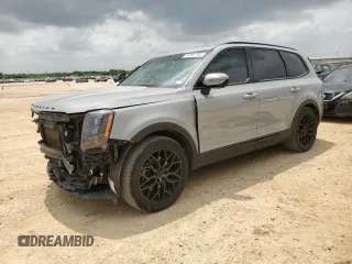 2022 Kia Telluride SX z VIN 5XYP5DHC2NG226841, wystawiony jako Copart lot #54582785 z przebiegiem 62 853 mil mil oraz Szkoda całkowita • Salvage title. Historia ofert i sprzedaży dostępna na DreamBid. Obrazek 1.