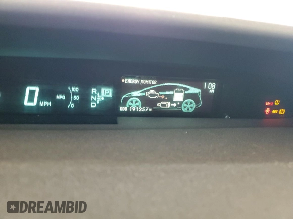 2011 Toyota Prius I with VIN JTDKN3DU6B0315784, listed as a Copart auction lot 48921145 with 191,257 mi miles and Salvage Title. Bid and sale history available at DreamBid. Image 9.