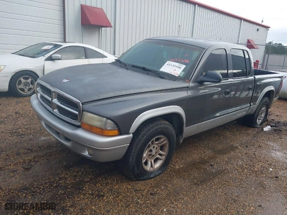 2004 Dodge Dakota SLT with VIN 1D7HL48N34S750719, listed as a IAAI auction lot 41135108 with 1 mi miles. Bid and sale history available at carsss.com. Image 2.