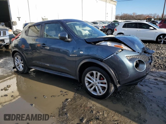 2014 Nissan Juke SV with VIN JN8AF5MV4ET362235, listed as a Copart auction lot 80302924 with 143,862 mi miles and Salvage title. Bid and sale history available at DreamBid. Image 4.