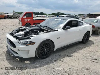 2021 Ford Mustang GT with VIN 1FA6P8CF8M5112824, listed as a Copart auction lot 59357474 with Not provided miles and Salvage title. Bid and sale history available at DreamBid. Image 1.