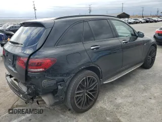2021 Mercedes-Benz GLC with VIN W1N0G6EB5MF934224, listed as a Copart auction lot 52119644 with 32,868 mi miles and Salvage Title. Bid and sale history available at carsss.com. Image 3.