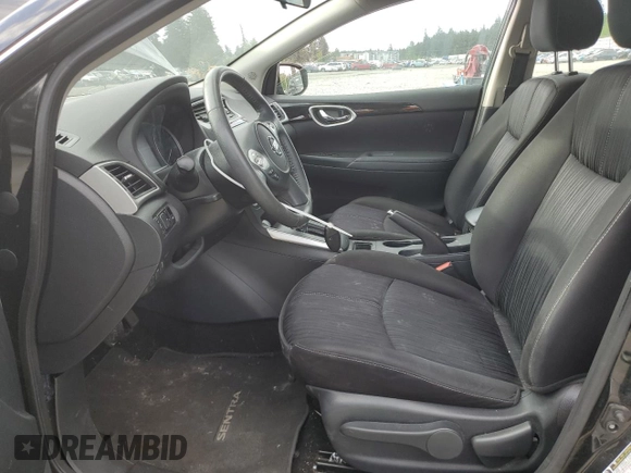 2017 Nissan Sentra SV with VIN 3N1AB7AP9HL701740, listed as a Copart auction lot 55942245 with 88,324 mi miles and Salvage Title. Bid and sale history available at DreamBid. Image 7.