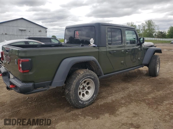 2021 Jeep Gladiator Rubicon with VIN 1C6JJTBM6ML580028, listed as a Copart auction lot 56526085 with 55,462 mi miles and Salvage title. Bid and sale history available at DreamBid. Image 3.