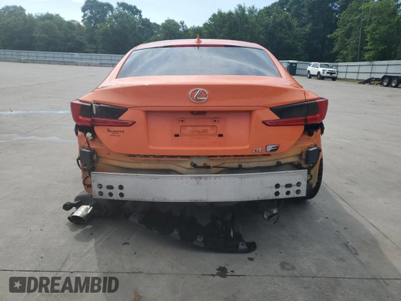 2015 Lexus RC F z VIN JTHHP5BC3F5001530, wystawiony jako Copart lot #56976165 z przebiegiem 104 935 mil mil oraz Szkoda całkowita • Salvage title. Historia ofert i sprzedaży dostępna na DreamBid. Obrazek 6.