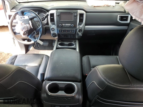 2018 Nissan Titan Platinum Reserve with VIN 1N6BA1F49JN521225, listed as a Copart auction lot 69831004 with 92,536 mi miles and Salvage title. Bid and sale history available at DreamBid. Image 8.