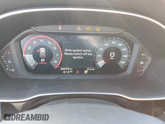 2020 Audi Q3 Premium with VIN WA1AECF33L1016503, listed as a Copart auction lot 44821173 with 34,078 mi miles. Bid and sale history available at carsss.com. Image 9.