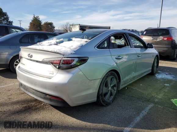 2017 Hyundai Sonata Hybrid Limited with VIN KMHE34L12HA050795, listed as a Copart auction lot 38795093 with 0 mi miles. Bid and sale history available at carsss.com. Image 3.