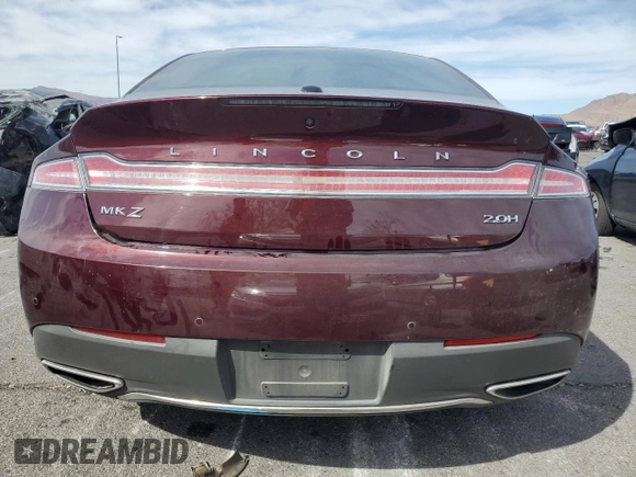 2017 Lincoln MKZ Hybrid Reserve with VIN 3LN6L5MUXHR639473, listed as a Copart auction lot 46321955 with 66,382 mi miles and Salvage Title. Bid and sale history available at DreamBid. Image 6.