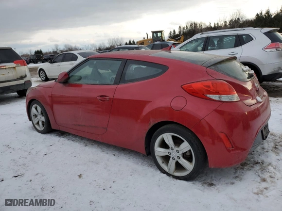 2013 Hyundai Veloster w/Gray Int with VIN KMHTC6AD5DU138393, listed as a Copart auction lot 85813394 with 0 mi miles and Clean Title. Bid and sale history available at carsss.com. Image 2.