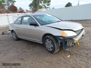 2002 Honda Civic LX with VIN 1HGEM22552L064472, listed as a IAAI auction lot 41369140 with 170,663 mi miles. Bid and sale history available at carsss.com. Image 1.