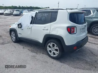 2017 Jeep Renegade Limited with VIN ZACCJADB4HPG08511, listed as a IAAI auction lot 40992295 with 91,229 mi miles and . Bid and sale history available at DreamBid. Image 3.
