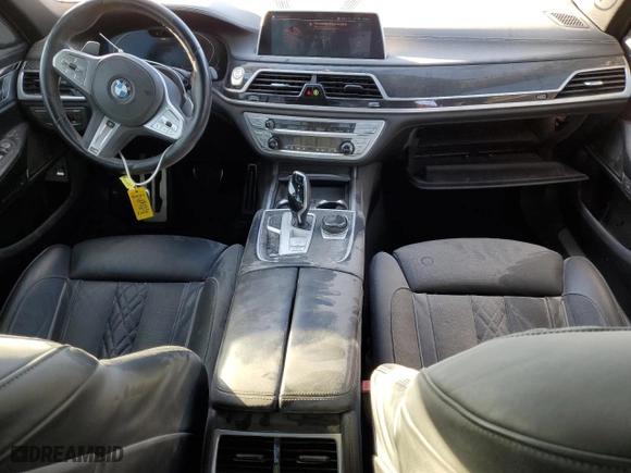 2022 BMW 7 Series 750i xDrive with VIN WBA7U2C07NCK00757, listed as a Copart auction lot 75087014 with 47,223 mi miles and Non Repairable. Bid and sale history available at carsss.com. Image 8.