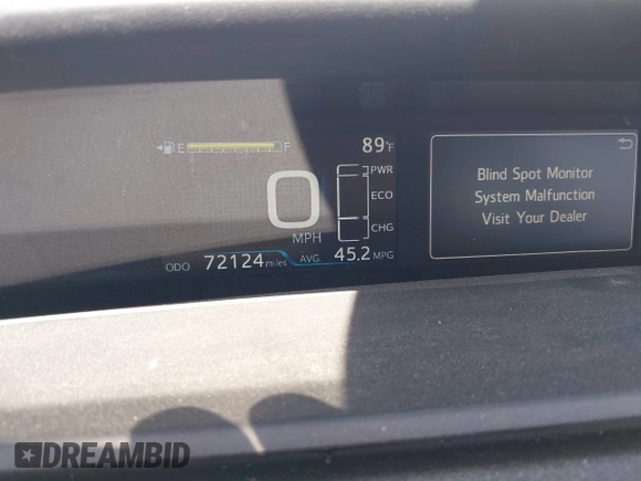 2021 Toyota Prius L Eco с VIN JTDKAMFU4M3148082, выставлен на аукционе IAAI как лот 42246788 с пробегом 72 124 миль миль и . История ставок и продаж доступна на DreamBid. Изображение 7.