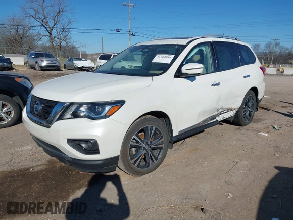 2018 Nissan Pathfinder SV with VIN 5N1DR2MN8JC618011, listed as a IAAI auction lot 41482884 with 113,915 mi miles. Bid and sale history available at carsss.com. Image 16.