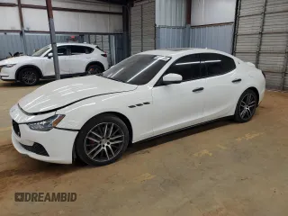 2017 Maserati Ghibli with VIN ZAM57XSL3H1238184, listed as a Copart auction lot 46115855 with 93,733 mi miles and Salvage Title. Bid and sale history available at carsss.com. Image 1.