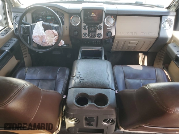 2015 Ford F-350 Lariat with VIN 1FT8W3DTXFEA10084, listed as a Copart auction lot 56049975 with Not provided miles and Salvage title. Bid and sale history available at DreamBid. Image 8.