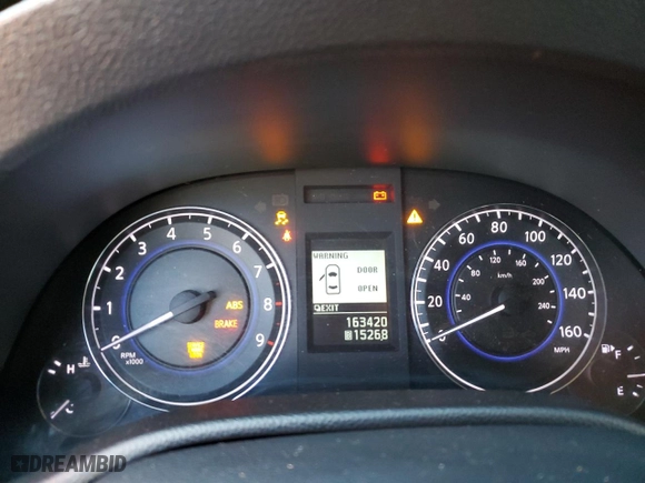 2013 Infiniti G37 Sedan Journey with VIN JN1CV6AP4DM717015, listed as a Copart auction lot 64874344 with 163,420 mi miles and Salvage Title. Bid and sale history available at carsss.com. Image 9.