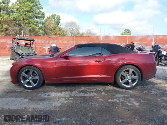2015 Chevrolet Camaro LT with VIN 2G1FF3D37F9275788, listed as a IAAI auction lot 41109936 with 87,198 mi miles. Bid and sale history available at carsss.com. Image 14.