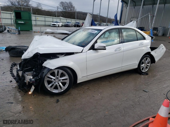 2014 Mercedes-Benz C-Class C 250 Sport with VIN WDDGF4HB6ER308485, listed as a Copart auction lot 60098384 with NaN miles and Salvage Title. Bid and sale history available at carsss.com. Image 1.