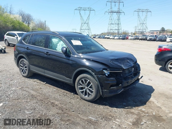 2021 Volkswagen Tiguan S with VIN 3VV0B7AXXMM040752, listed as a IAAI auction lot 41988353 with 51,757 mi miles and . Bid and sale history available at DreamBid. Image 1.