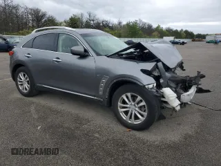 2017 Infiniti QX70 z VIN JN8CS1MW6HM414016, wystawiony jako Copart lot #57485265 z przebiegiem 102 017 mil mil oraz Szkoda całkowita • Salvage title. Historia ofert i sprzedaży dostępna na DreamBid. Obrazek 4.