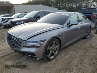 2021 Genesis G80 Prestige with VIN KMTGC4SD0MU045484, listed as a Copart auction lot 82668513 with 47,742 mi miles and . Bid and sale history available at carsss.com. Image 1.