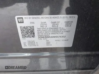 2021 Chevrolet Blazer LT with VIN 3GNKBBRA0MS576302, listed as a IAAI auction lot 41916335 with 98,472 mi miles and . Bid and sale history available at DreamBid. Image 9.